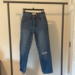 Madewell High Waisted Straight Leg Jeans